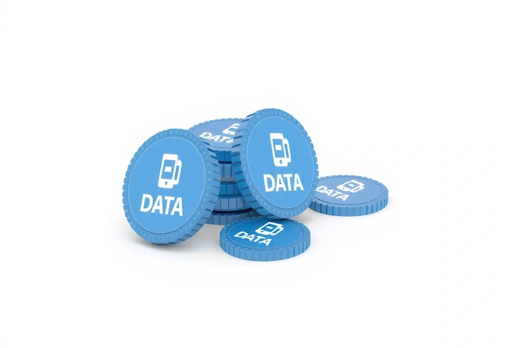 Cookie illustration showing digital files and data