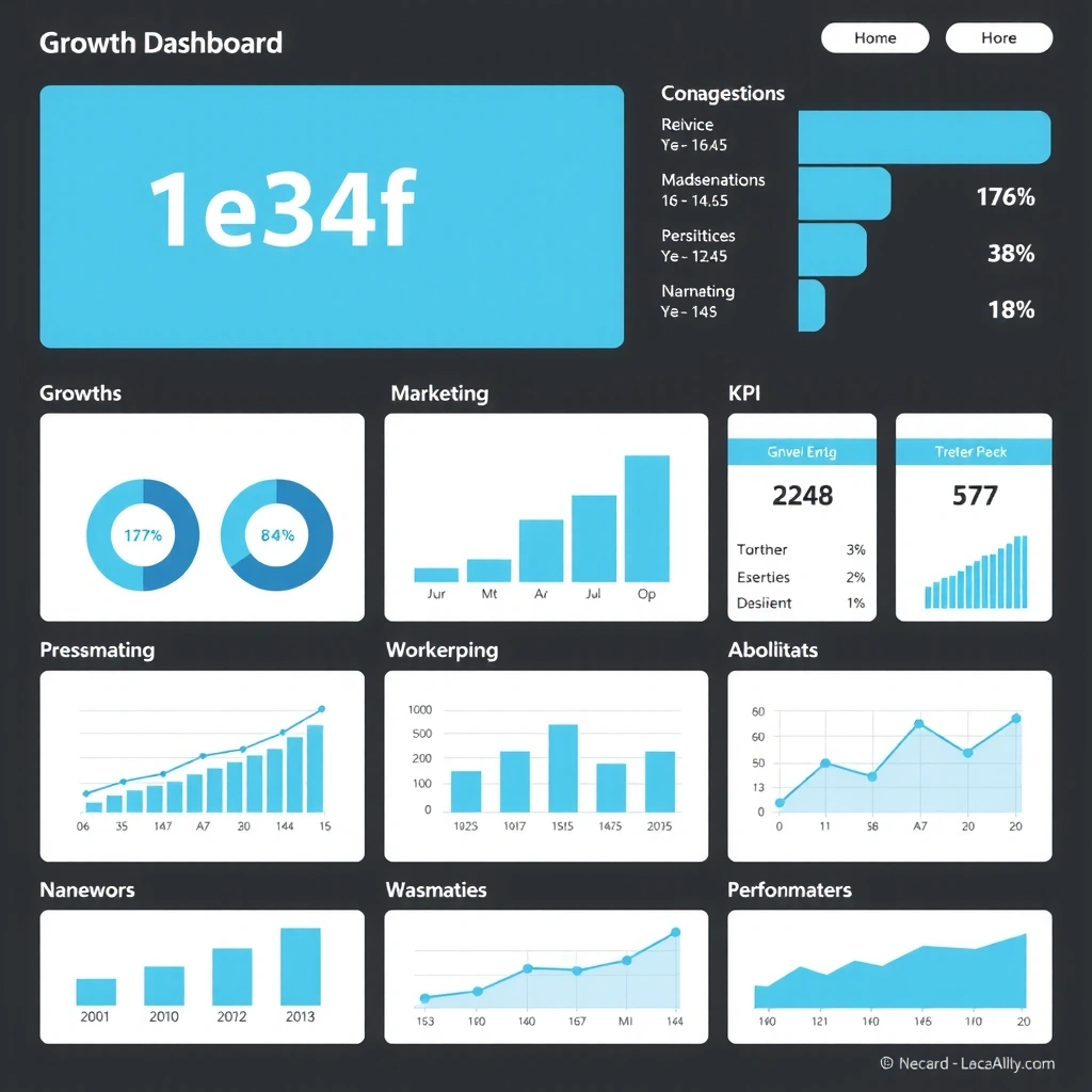 Business analytics and growth dashboard